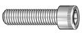 Zoro Select #8-32 Socket Head Cap Screw, Plain 18-8 Stainless Steel, 9/16 in Length, 100 PK SCIX0-80056-100BX
