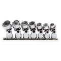 Proto 3/8" Drive Universal Socket Set SAE 7 Pieces 3/8 in to 3/4 in , Full Polish J52100