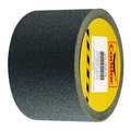 Condor Anti-Slip Tape, Very Coarse, 46 Grit Size, Solid, Black, 4 in x 60 ft, 41 mil Thickness, Rubber GRAN13811