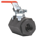 Dynaquip Controls 1" FNPT Carbon Steel Ball Valve Inline VLE2.AK0P 1