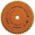 Walter Surface Technologies Polish Disc, Thread Hole, 4 1/2" dia, Orng 07T452