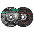 Walter Surface Technologies Depressed Center Grinding Wheel, Type 27, 0.25 in Thick, Aluminum Oxide 08L455