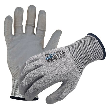 Gray Cut Resistant Safety Gloves - 1 pair