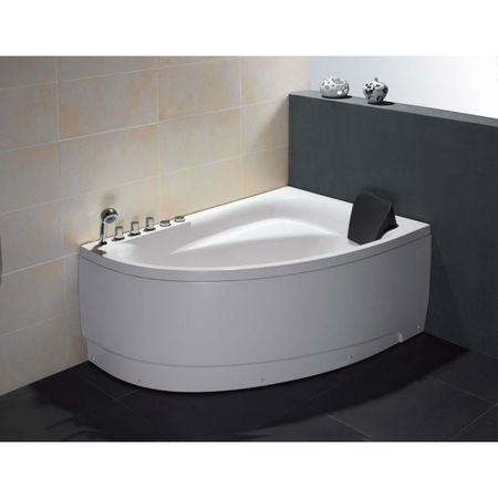 EAGO AM152ETL-5 5 ft Clear Rectangular Acrylic Whirlpool Bathtub