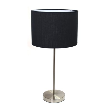  Simple Designs LT2065-WHT Round Prism Mini Table Lamp