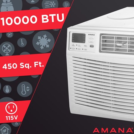 AMANA 10,000 BTU 115V Window-Mounted Air Conditioner with Remote Control AMAP101CW
