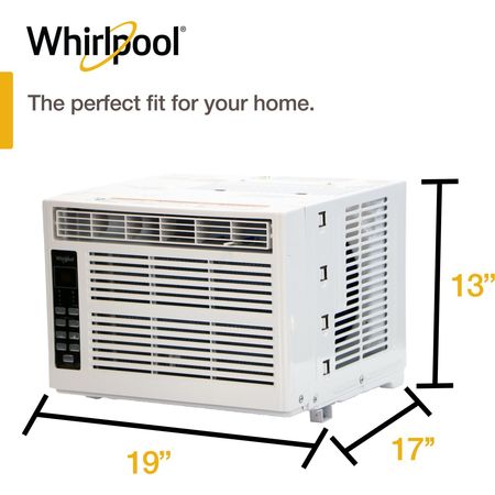 Whirlpool Energy Star 6,000 BTU 115V Window-Mounted Air Conditioner WHAW061CW