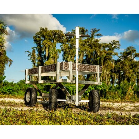 Kahuna Wagons Bimini Beach Wagon with Retractable Hitch, ALUM444