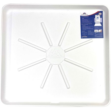 CAMCO Plastic Washing Machine Drain Pan (White) in the Washer Parts  department at