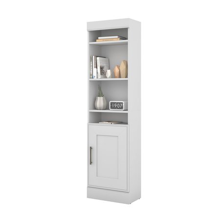 Bestar Krom Corner Storage Cabinet in White