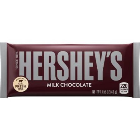 Hershey's Milk Chocolate Candy, Gluten Free, 1.55 Oz, Bar, Candy Bars