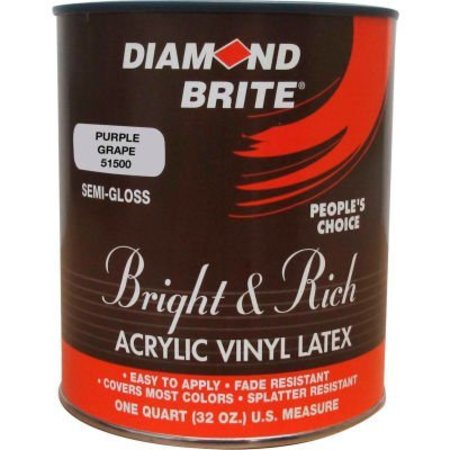 Diamond Brite 51500-1 1 Gal Bright & Rich Latex Paint, Purple Grape