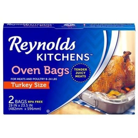 (2 Pack) Reynolds Kitchens Turkey Size Oven Bags, 19 x 23.5 inch, 2 Count