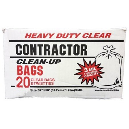 Primrose 42-Gallon Contractor Bags, 20-Count