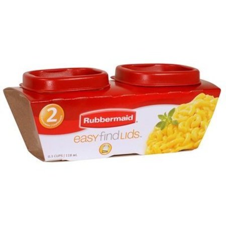Rubbermaid Lock-its 9-Cup Square Food-Storage Container with Lid 