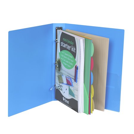  C-Line Mini Binder Starter Kit, Includes Binder, Index  Dividers, Filler Paper and Binder Pockets, Colors May Vary, 1 Each (30100)  : Office Products