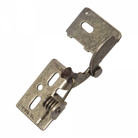 Youngdale Antique Brass 3/8 in. Partial Inset Self-Closing Hinge, PK 10 ...