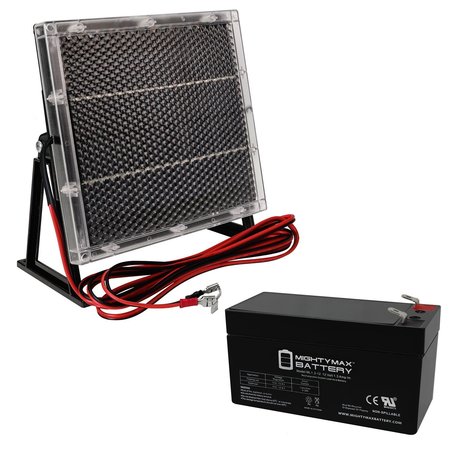 Mighty Max Battery 12V 1.3Ah Battery Replaces Elan Pharma KM60 With Solar  Panel Charger MAX3944553