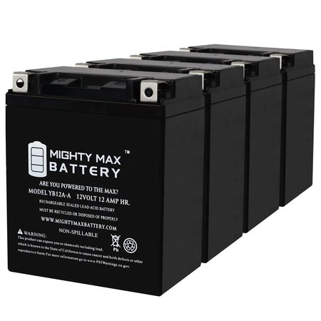 Mighty Max Battery MAX4015359 Yb12a-a 12V 12Ah Replacement Battery Com