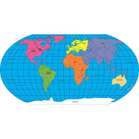 Creative Shapes Creative Shapes Notepad, Labeled World Practice Map ...