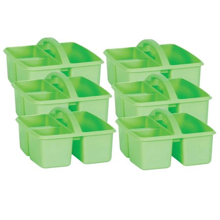 Teacher Created Resources Mint Plastic Storage Caddy, Pack of 6