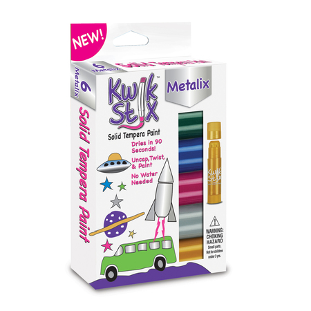 Kwik Stix Solid Tempera Paint Sticks, Metallic Colors, PK36 TPG-613