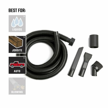 Craftsman 1-1/4 in. 5-Piece Wet/Dry Vac Car Cleaning Kit, Auto-Detailing Accessories CMXZVBE38662