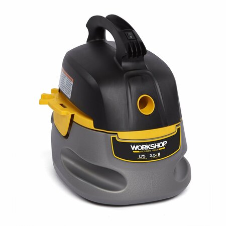 Workshop Wet/Dry Vacs Portable 2.5 Gal. 1.75 Peak HP Wet/Dry Shop Vacuum with Accessories WS0255VA