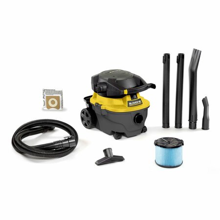 WORKSHOP WET/DRY VACS 4 Gal. 6.0 Peak HP Wet/Dry Vacuum Cleaner with Blower and Accessories WS0400DE