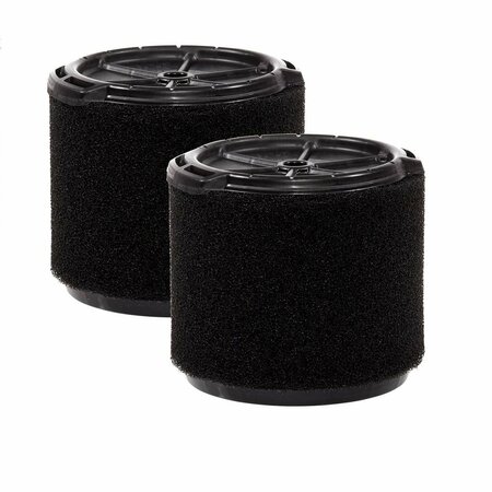 WORKSHOP WET/DRY VACS 2pk Wet Application Replacement Filter for 3-4 Gal. Wet/Dry Shop Vac, 2PK WS14045F2