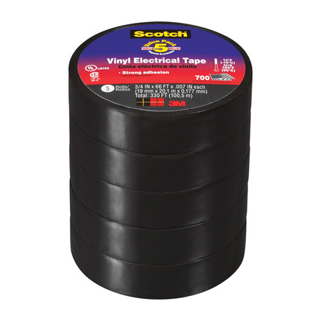 Gardner Bender GTW-667P Electrical Tape, 3/4 in. x 66 ft., White