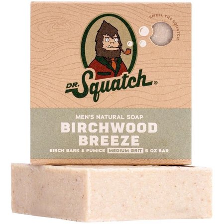 Dr. Squatch Natural Bar Soap, Birchwood Breeze, 5 oz