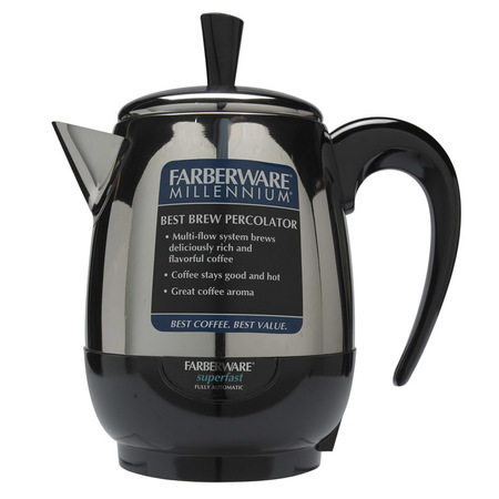 Review Farberware FCP240 2-4 Cup Coffee Percolator, Stainless Steel. 