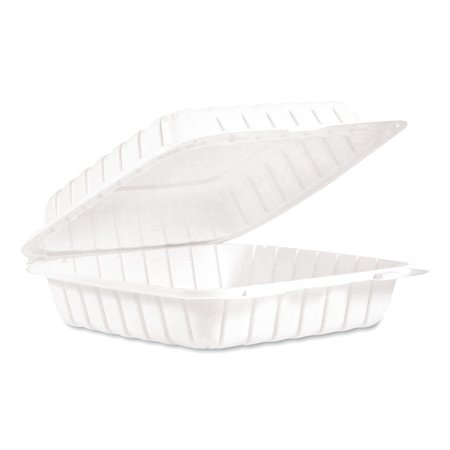 PCT 3-Compartment Foam Hinged Lid Containers, White - 150 Per
