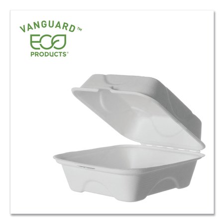 Eco-Products PLA Clear Rectangular Deli Lid Container - 8 oz - EP