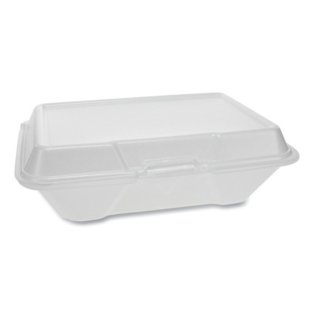 Pactiv Foam Hinged Lid Containers, 1 Tab Lock #205 Utility, 1-Cmp, Wht ...