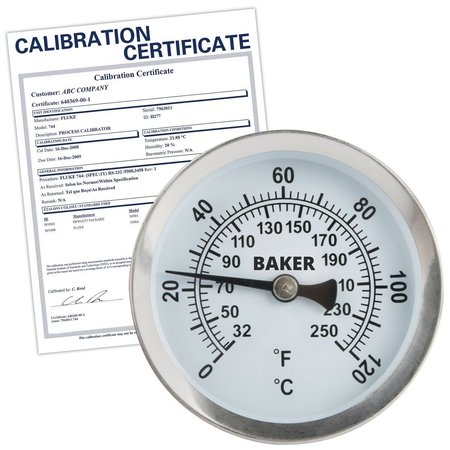 Baker Instruments B2100-NIST Pipe Surface Thermometer, 32 to 250°F (0