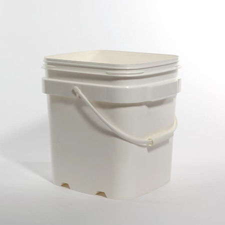 PIPELINE PACKAGING Open Head Pail, HDPE, White, 6.5 gal. 01-05-048-00162