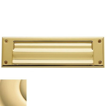 BALDWIN Estate Unlacquered Brass Mail Slot 0017.031