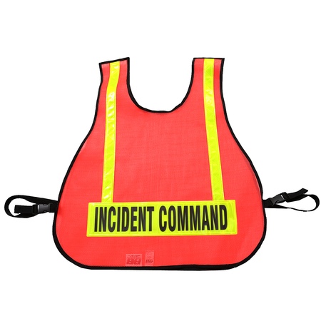 R&B FABRICATIONS Incident Command Safety Vest, Safety Ora 003L-OR-IC