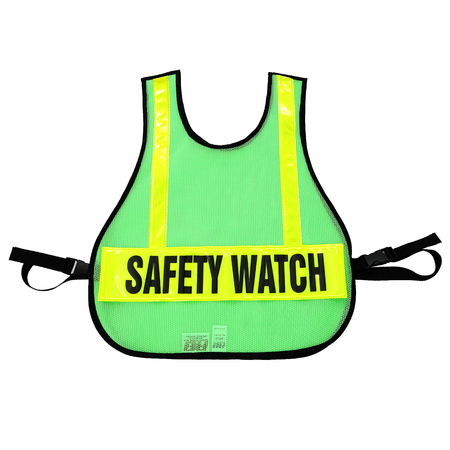 R&B FABRICATIONS Safety Watch Traffic Vest, Lime Green 003LG-SW