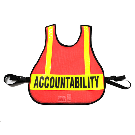 R&B FABRICATIONS Safety Vest Accountability, Safety Ora 003OR-AC