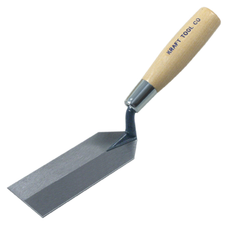 Kraft Tool Margin Trowel w/Wood Handle, 6" x 2 GG434