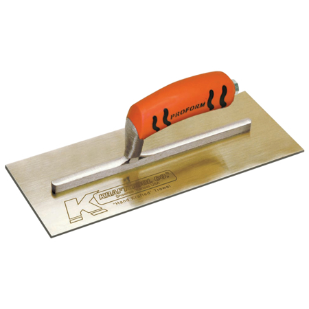 Kraft Tool Golden Stainless Steel Trowel, 12"x5 PL459PF