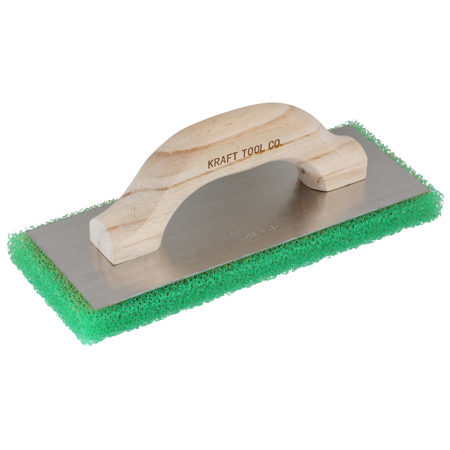 KRAFT TOOL Green Coarse Texture Float, 12" x 5" x 1 PL603