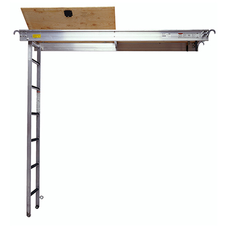 BIL-JAX Walkboard - Aluminum Plywood - Hinged Ladder Board - A - 28" W x 7' L 0054-125-07