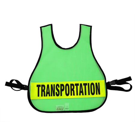 R&B FABRICATIONS Safety Vest Transportation, Lime Green 005LG-TRSPT