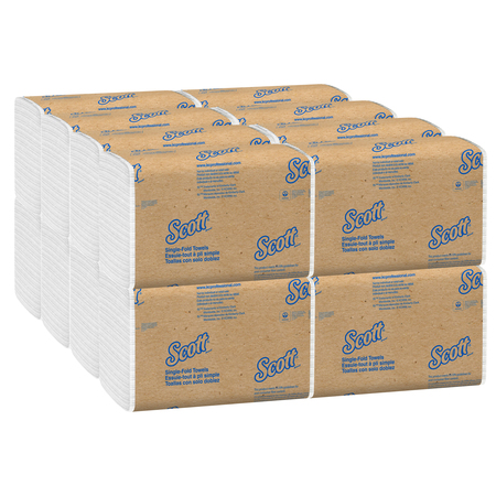 Kimberly-Clark Professional Essential Single Fold Paper Towel, 1 Ply, 250 Sheets, White, 16 PK 01700