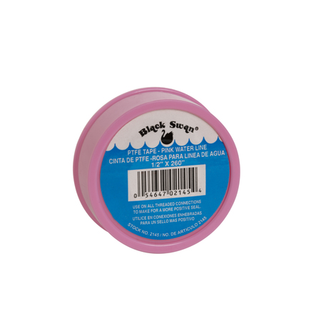 BLACK SWAN PTFE Tape-Pink-Water Line-China1/2"X260" 02145