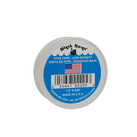 Black Swan PTFE Tape-Low Density-U.S.A. 1/2" X 520" 02225